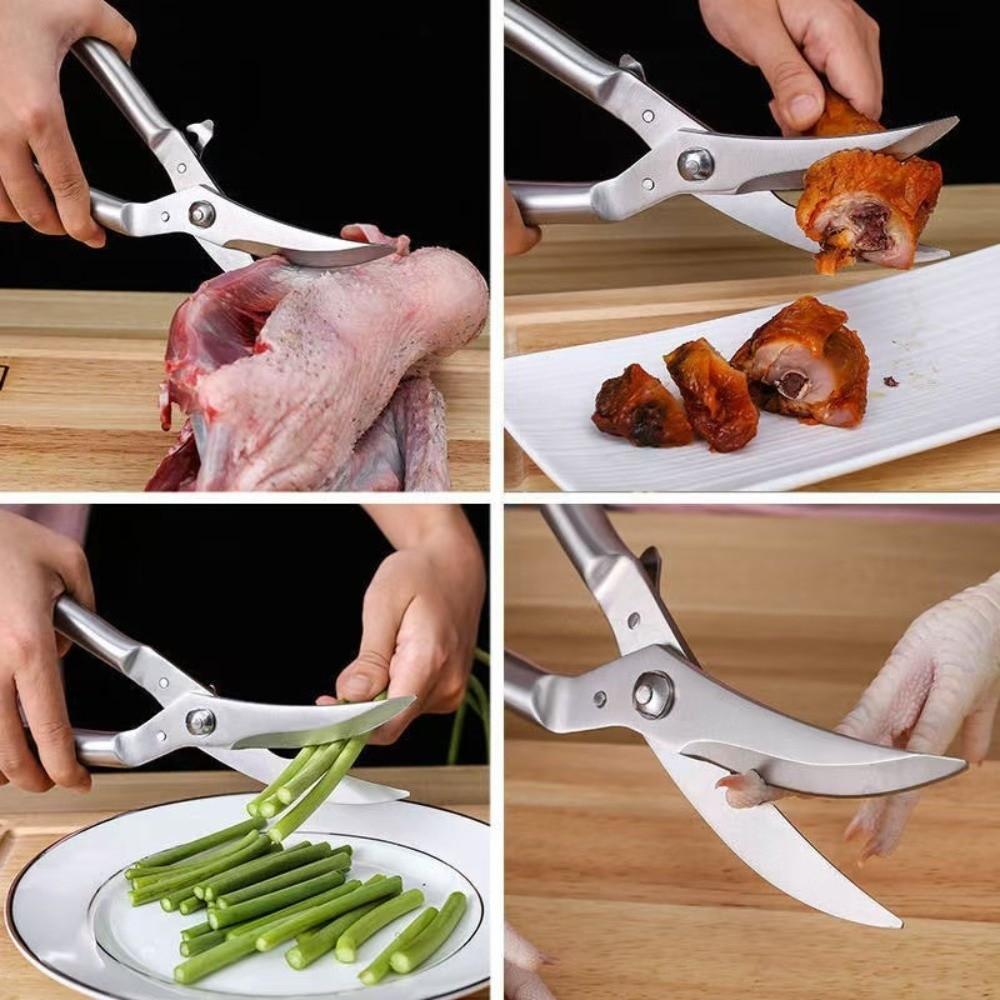 Ergonomic Chicken Bone Scissors Sharp Food Shears Household Tools Kitchen Scissors Outdoor Camping