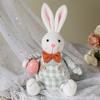 Spring Rabbit Doll Rabbit Figure for Easter Party Decors Kids Holiday Gift Colorful Accent for Windowsill Shelf