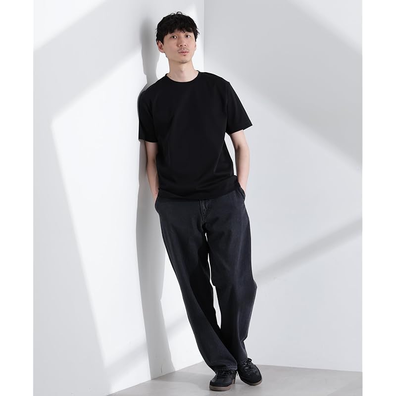 [Nano Universe] anti-smell crew neck T-shirt short sleeve men's S 010 black 672-5124202