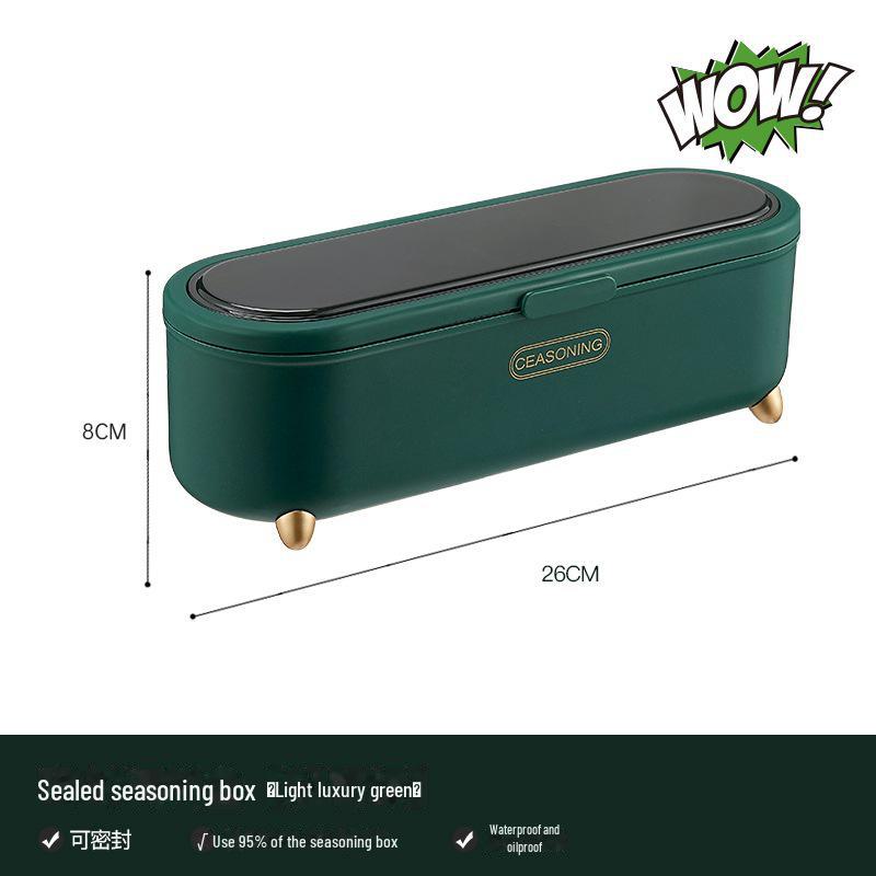 4-Grid Food-Grade Seasoning Jar Set for Kitchen