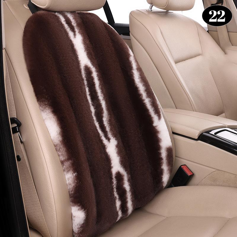 NEW Imitation Wool Universal Car Seat Cover Winter Thickened Warm Plush Auto Pillow Artificial Fur Seat Cushion Interior Fashion