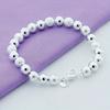 Luxury Designer   Copper Elegant Beads Chain Bracelet for Women Men Jewelry Fashion Wedding Accessories Party Gift