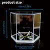 Baseball Case Hexagonal Acrylic Autographed Ball Box Golf Ball Display Case for Bedroom Living Room Dorm Apartment Fireplace