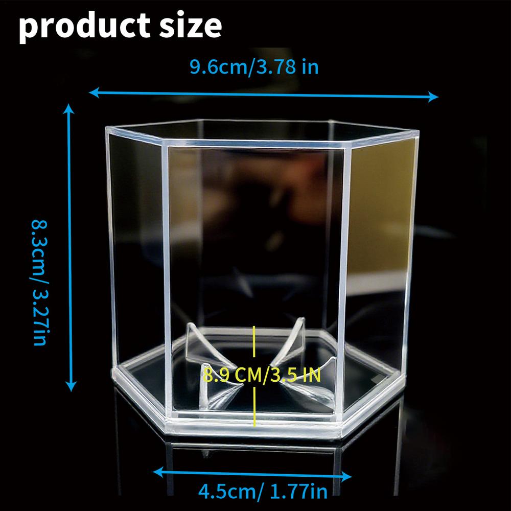 

Baseball Case Hexagonal Acrylic Autographed Ball Box Golf Ball Display Case for Bedroom Living Room Dorm Apartment Fireplace чистий