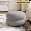 Lambswool Round Ottoman Stool