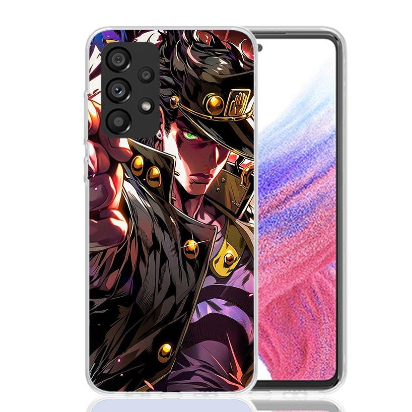 JoJo's Bizarre Adventure Kujo Jotaro Phone Case for Samsung Galaxy A52 A51 A50S A12 A22 A32 A72 A10S A30S A31 A71 Note 20 Ultra