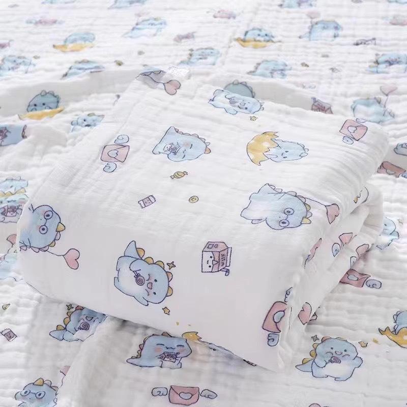 Baby bath towel, newborn quilt, baby bath towel, pure cotton gauze 6 layers, absorbent children's towel quilt, super soft