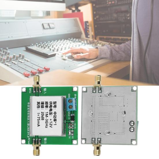 Amplificatore a Basso Rumore RF 3GHz Banda Larga 1M-3GHz Guadagno 2dB/0.5GHz Ampia Banda Alto Guadagno RF Radio Definito via Software Modulo Amplificatore di Potenza LNA