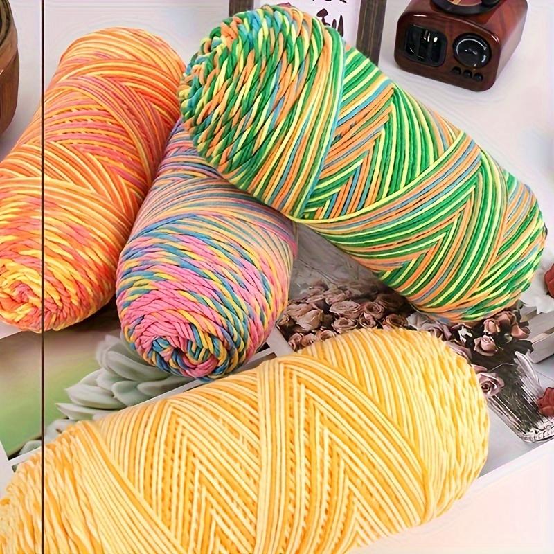Soft Acrylic Yarn 2-Pack 190 g/pc 5Ply Medium Weight  Multicolor Yarn for Knitting, Crochet & Crafts - Ideal for Sweaters
