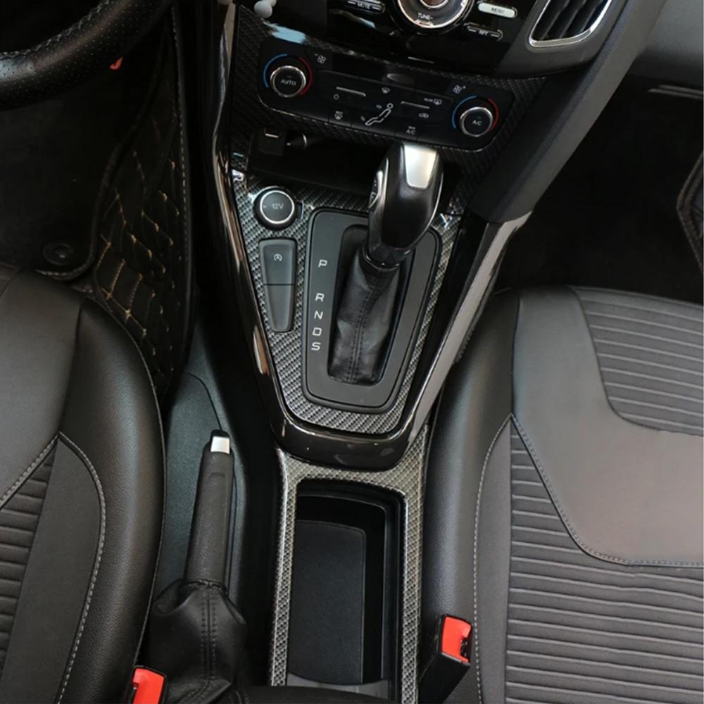 For Ford Focus 3 MK3 RS ST Ecoboost LHD 2015 - 2018 ABS Color Inner Gear Shift Panel Cover Trim Stickers accessories
