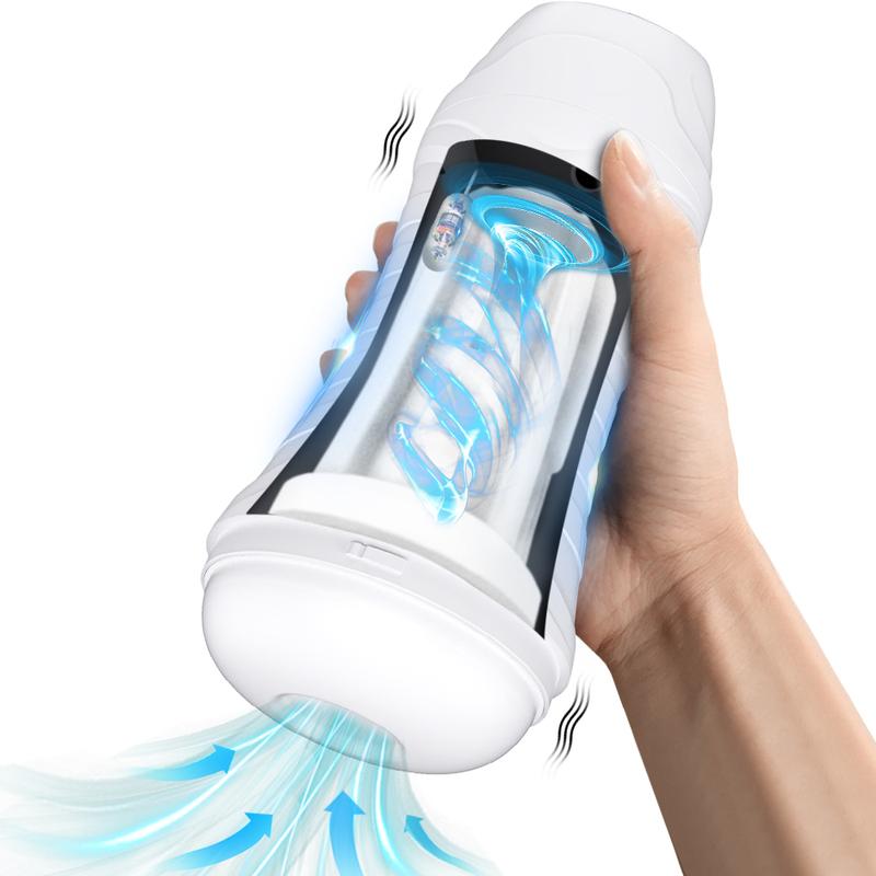Automatic Male Masturbator Vibration Blowjob Sucking Machine Silicone Vagina Masturbation Cup Sex Toys Adult Goods for Men