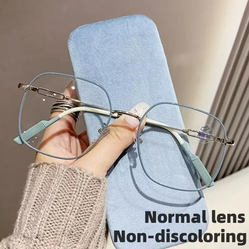 Zewnętrzne Okulary Zmieniające Kolor Damskie Inteligentne Fotochromowe Okulary Minus Dioptrii Modne Okulary Korekcyjne na Krótkowzroczność