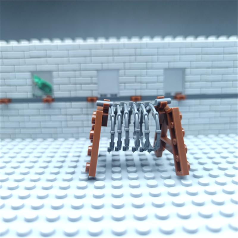 Tree Dog Roadblock Motorcycle Military MiniFigures Blocks Compatibled with Assembly Model Building Kits Kids Education Toys