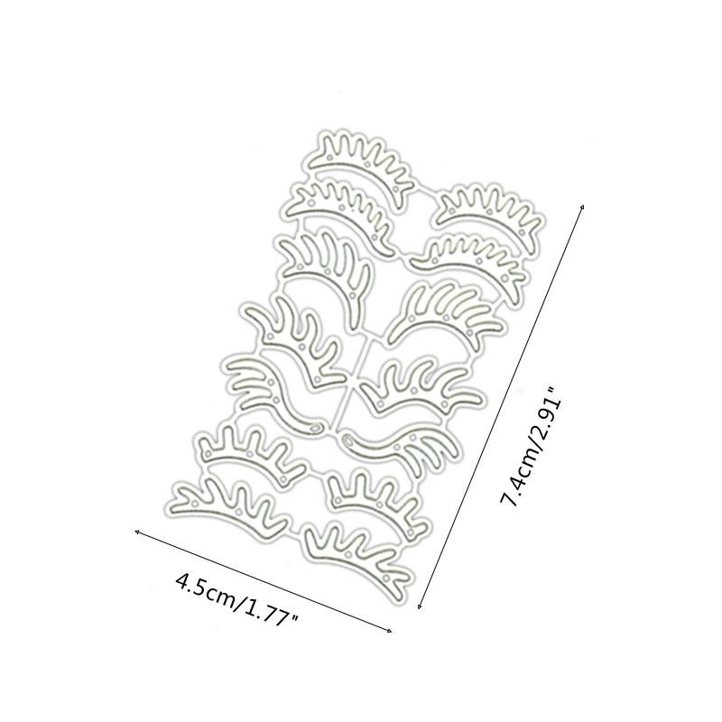 Wimper Stansvormen Frame Koolstofstaal Embossing Stanssjabloon Snijvormen voor Doe-het-zelf Fotoalbums Embossed Kaarten Kroon Kaart