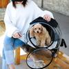 Pet Trolley Case Clear Ventilation Holes Silent Wheels Convenient Portable Cats
