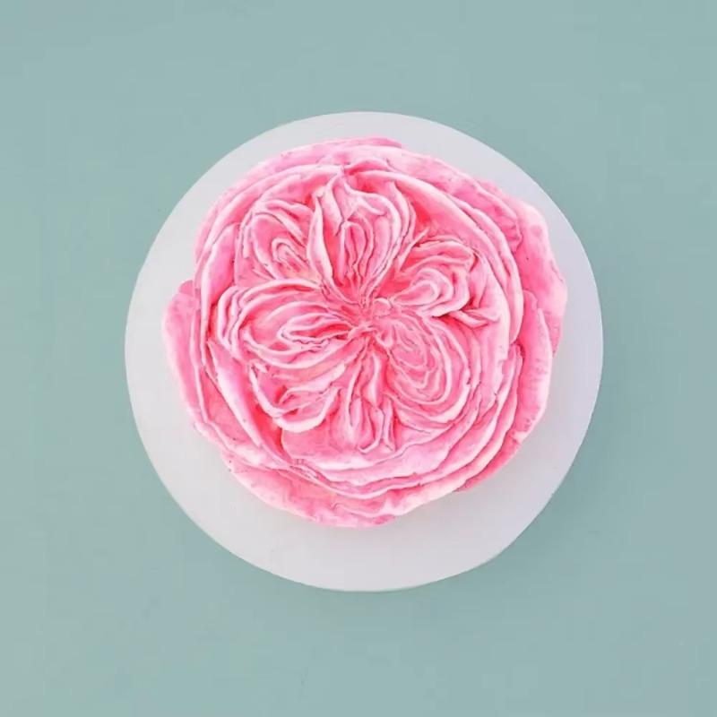 Blume Rose Silikon Kerzenform 3D Hahnenfuß Blume Aromatherapie Gips Schokolade Gips Seife Eiswürfelform Hochzeit