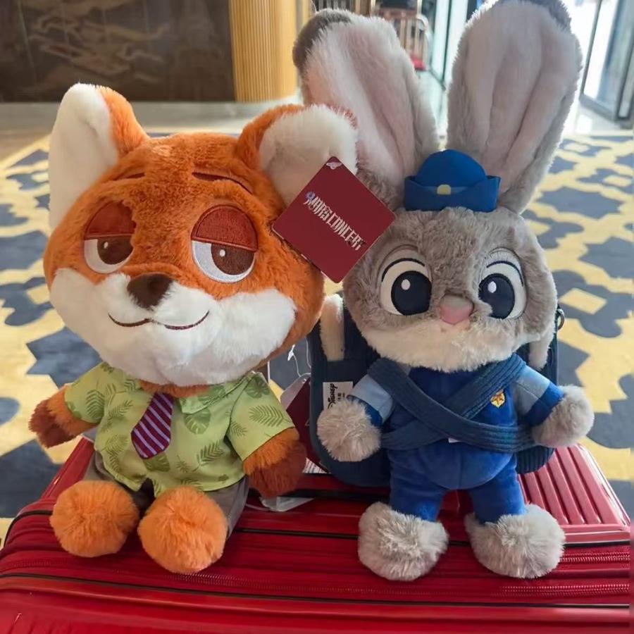 Zootopia Judy Nick Plüschtier Umhängetasche, Abnehmbare Plüschtier Umhängetasche 0165 KTB
