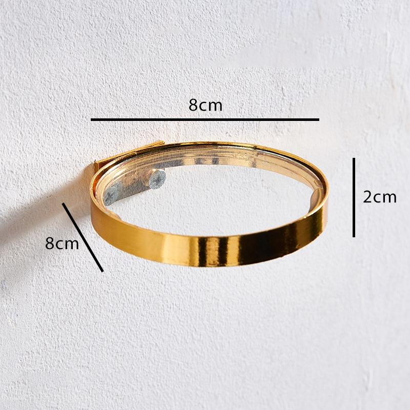 DIY Round Floating Shelf Rack Wall Mounted Sundries Storage Holder Vase Display Organizer For Living Room Home Office Decoration