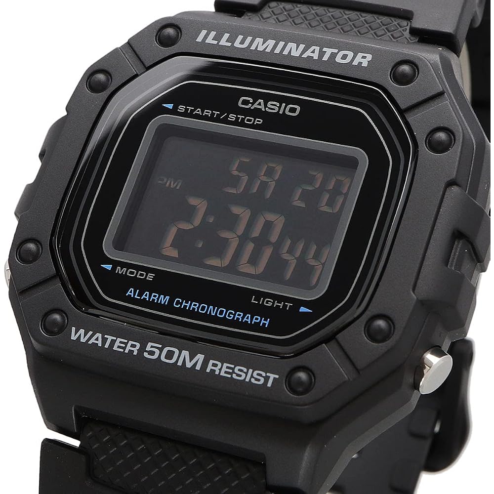 Casio CASIO Standard Digital Watch W-218H-1BV for Men and Women, Cheap Casio, "Chipu Kashi," Bl...