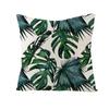 Green Garden Outdoor Cushion Covers Set With Linen Fabric For Patio Lounge Decor