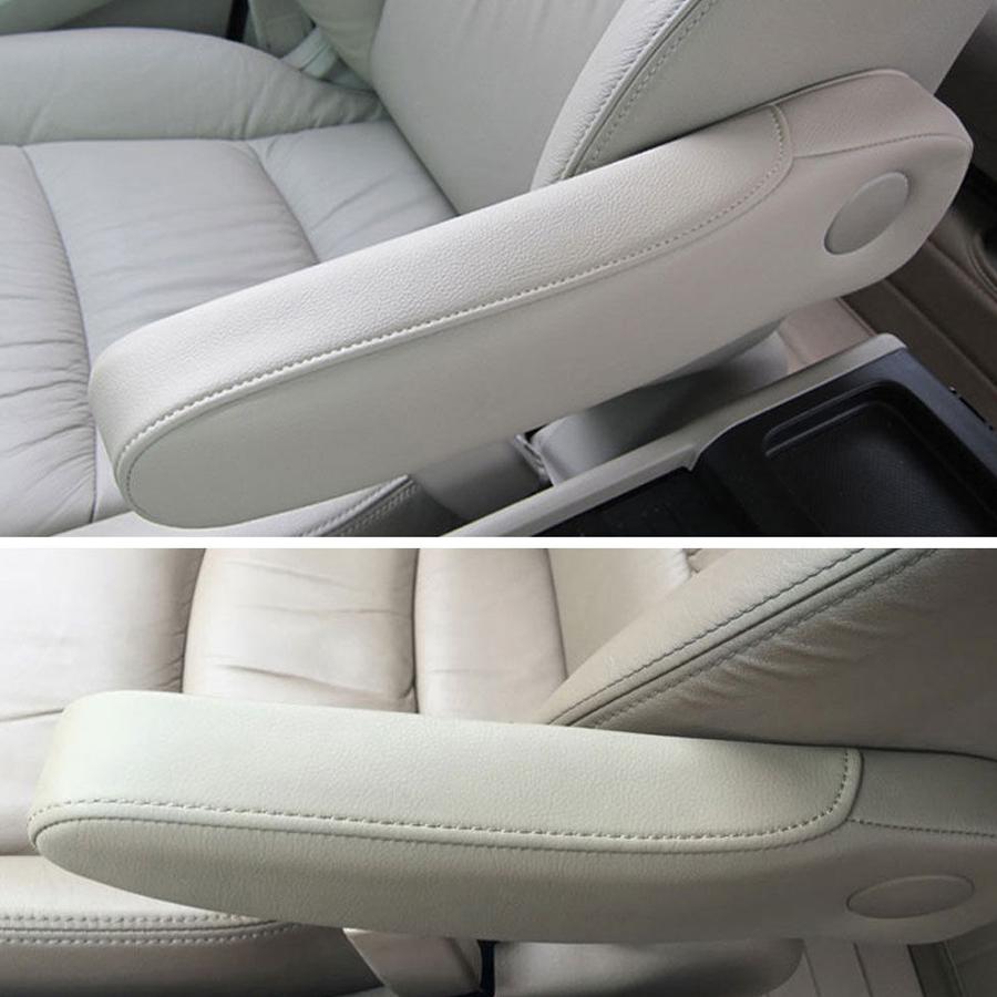 Levý a pravý šedý koženkový kryt loketní opěrky do auta pro Honda Odyssey 2005-2010