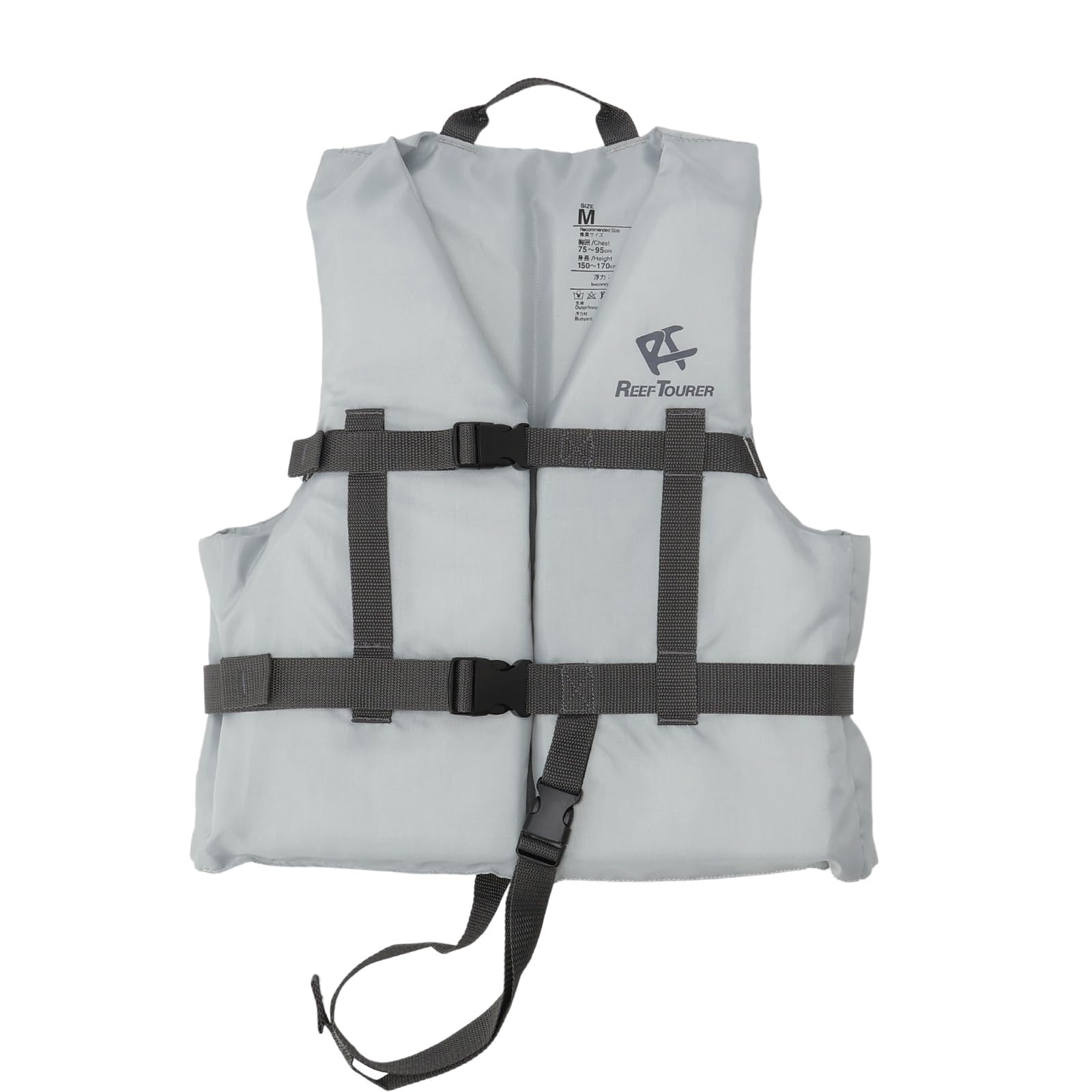 

REEFTOURER Взрослый жилет для снорклинга с надежной плавучестью и паховым ремнем размера L, серый, RA8002 серый