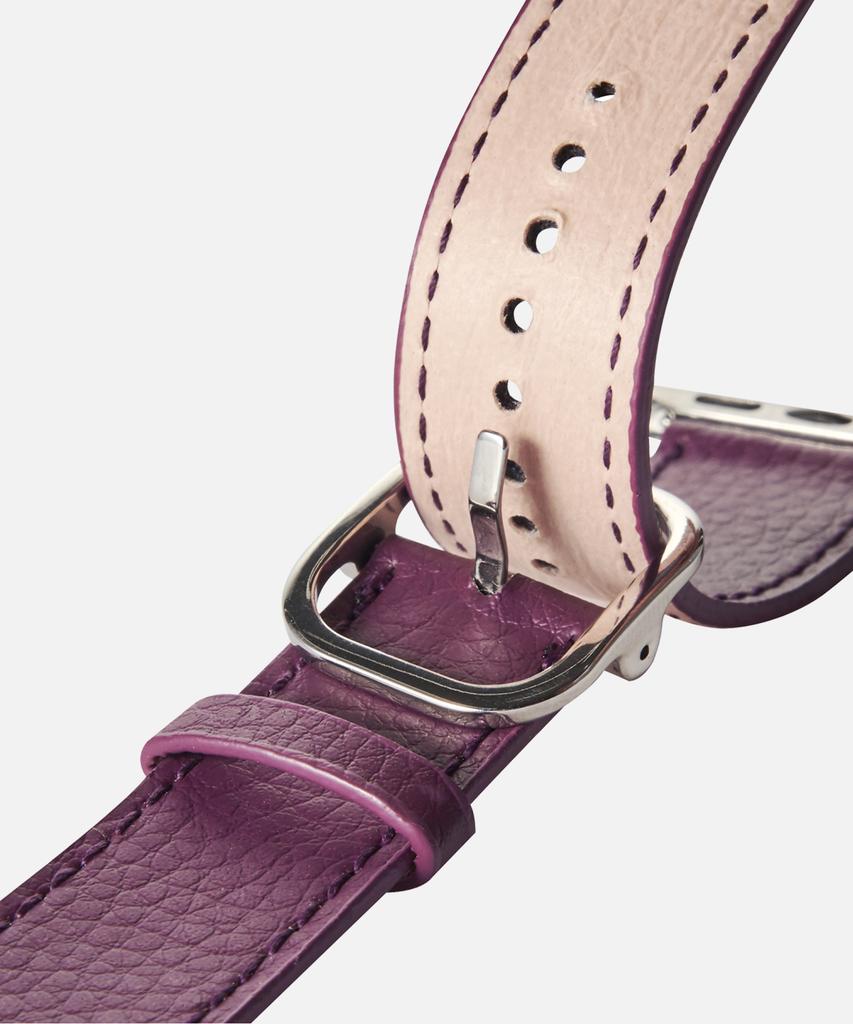 Adeo Apple Watch Galaxy Watch Recycled Vegan Leather Watch Strap Plum Purple (Type A)