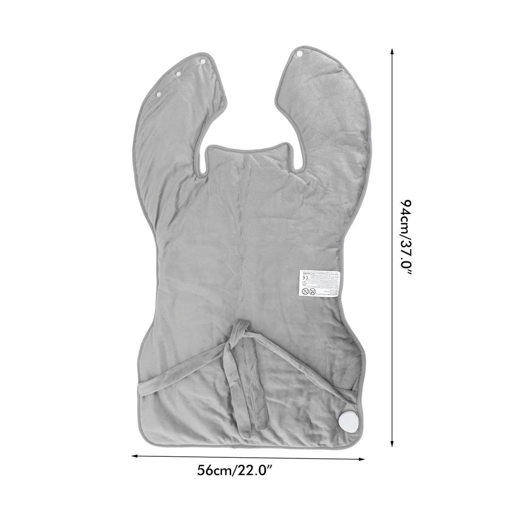 110V-230V elektrický vyhřívací šátek Deka Podložka na rameno Vyhřívaná celá záda Pratelná Nastavitelná teplota Podložka pro úlevu od bolesti
