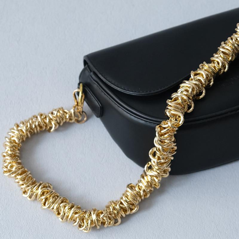 New Fashion Woman Bag Accessory Detachable Vintage Gold Alloy Chain Acrylic Bag Rope Strap Women Handbag Shoulder Handle Chains