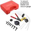 2 In 1 Brake Bleeder Kit Hand Held Vacuum Pump Test Set,for Automotive with Sponge Protected Case,Adapters,One-Man Brake and Clutch Bleeding