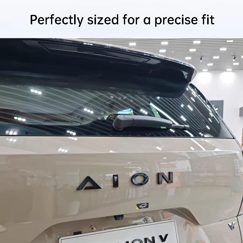 For GAC Aion V Tyrannosaurus Front Rear Letter Emblem Blackened Hood Trunk Badge Exterior Decoration Modification Accessories