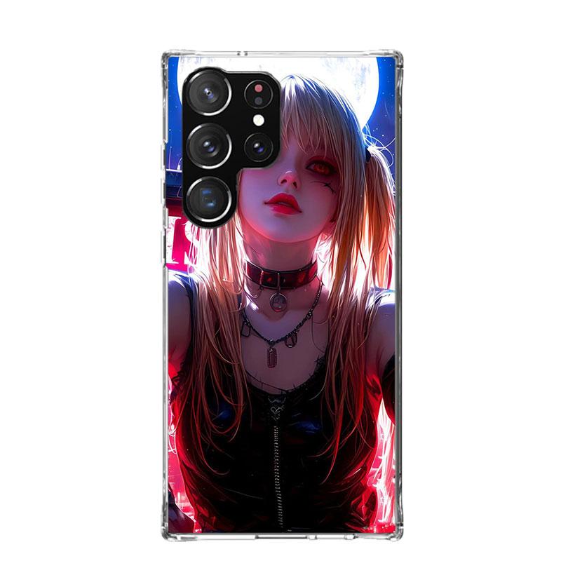 N-Note D-Death MisaMisa Phone Case For Samsung Galaxy S26 Ultra S23 S24 S25 Edge S20 FE S21 S22 Plus Soft Print Shell Cover Fund