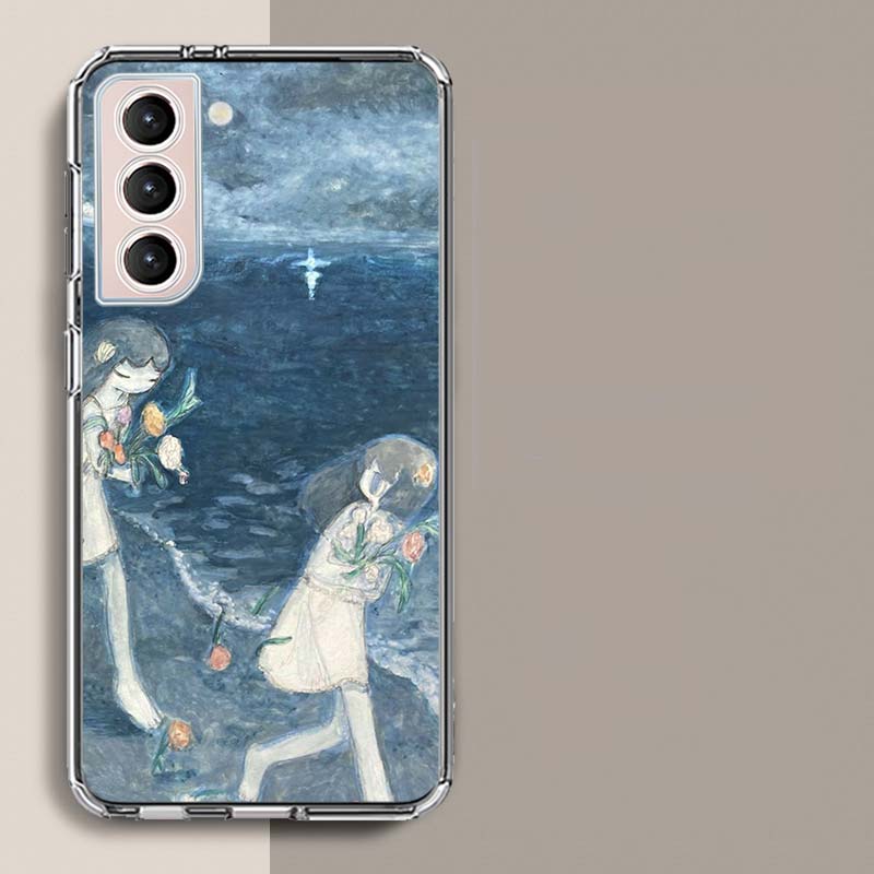Aya Takano Paintings Phone Case For Samsung Galaxy S25 Edge S24 S23 FE S21 S20 S10 Plus S22 S26 Ultra Cover Clear Cases TPU Capa