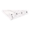 Quilting Ruler 22.5 Degrees Slot Design Transparent Plastic Tailor Ruler Tool for Sewing DIY