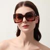 Square Oversized Sunglasses Woman Vintage Luxury Sun Glasses For Female Big Frame Gradient Mirror Retro