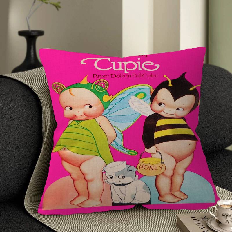 

KKewpie Baby Cute Pillowcases Home Bedding Decorative Pillow Cover Wedding Super Soft Pillow Case 30x30 cm