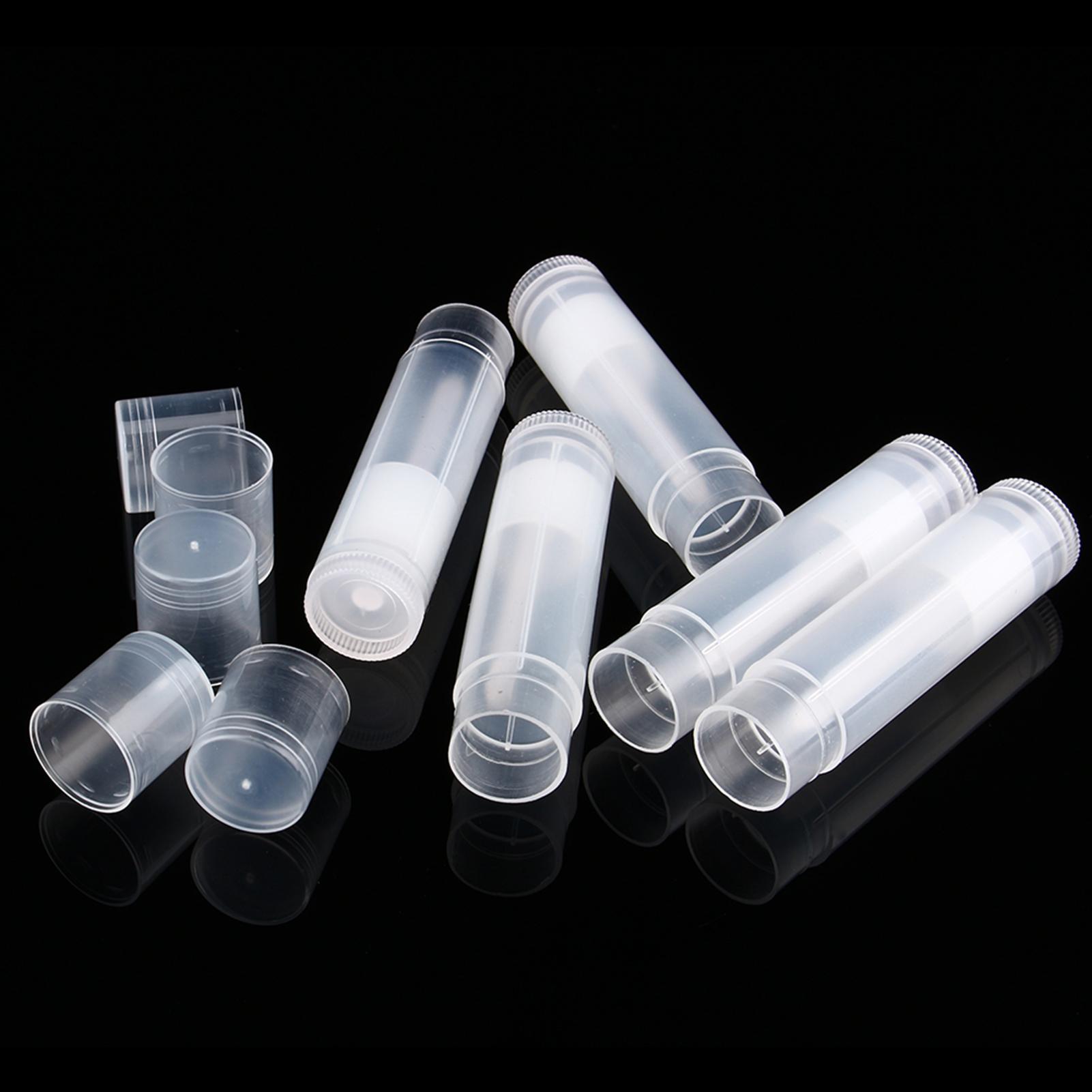 Lip Balm Container Lip Gloss Tube Lot 5ml Clear Black White Empty lipstick Lip Balm Container Tube Lip Balm Empty Bottle 100PCS