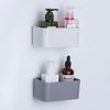 Wall Mounted Organizer Punch Free Remote Control Holder Fixed On Wall Cosmetic Box Stand Rack Adhesive Hanger Storage Case Cup Holders 5