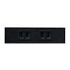 Panasonic S Plate Embedded Double Outlet Set Black WN100215B
