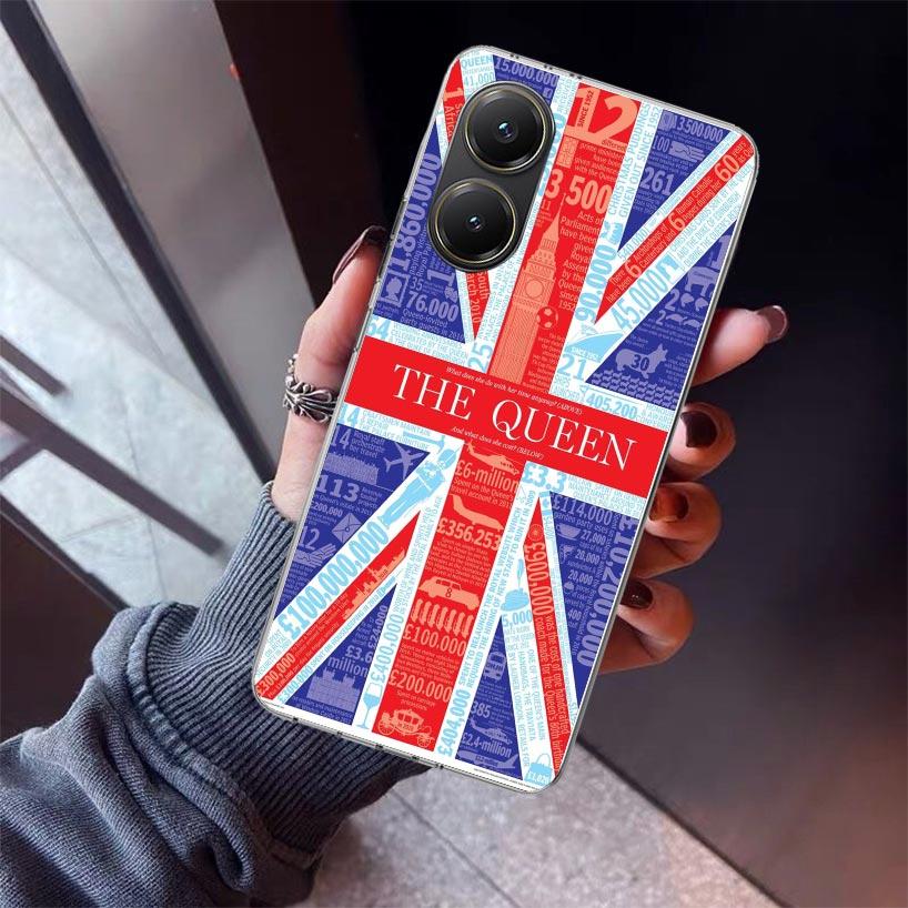 Union Jack England UK Flag Phone Case For Xiaomi Poco X5 X6 X7 Pro F7 Ultra M7 Redmi 15C 15 13C 13 12C 12 10 10C 10A 9 9C 9T 9A