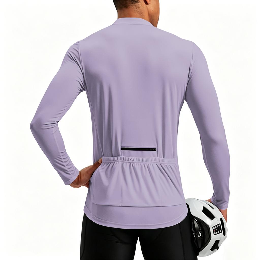 Men's Long Sleeve Quarter Zip Pullover Breathable Quick Dry Moisture Wicking Athletic Shirt Lightweight Stretch Fit