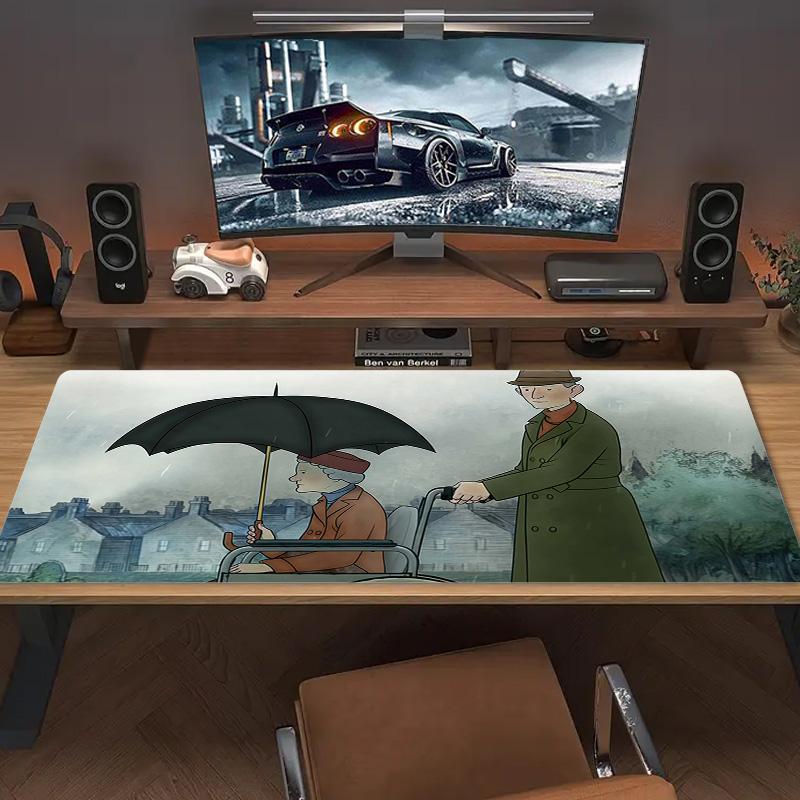 Ethel & Ernest Print Cushion Non-slip Laptop Tablet Big Mousepad XXL Mat Mini PC Playmat With Lock edge