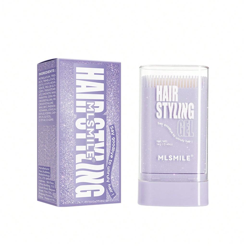 1pc Hair Wax Stick, With Built-In Comb Teeth, Provides Long-Lasting Hold, Prevents Frizz, Leaves Hai