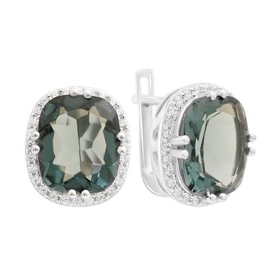 Pendientes de plata con topacio London Blue 8.565ct (2151777)