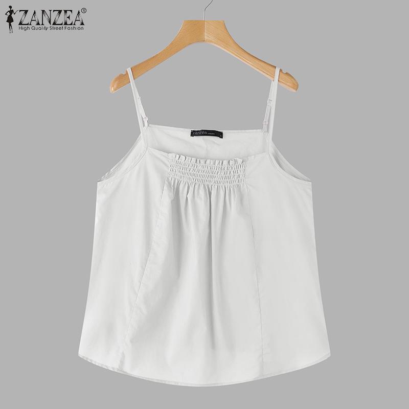 ZANZEA Women Summer Casual Straps Slip Camisoles