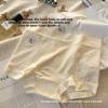 Women's Summer Lace Ice Silk 10A Antibacterial Crotch Non-trace Breathable Mid Waist Flat Angle Briefs