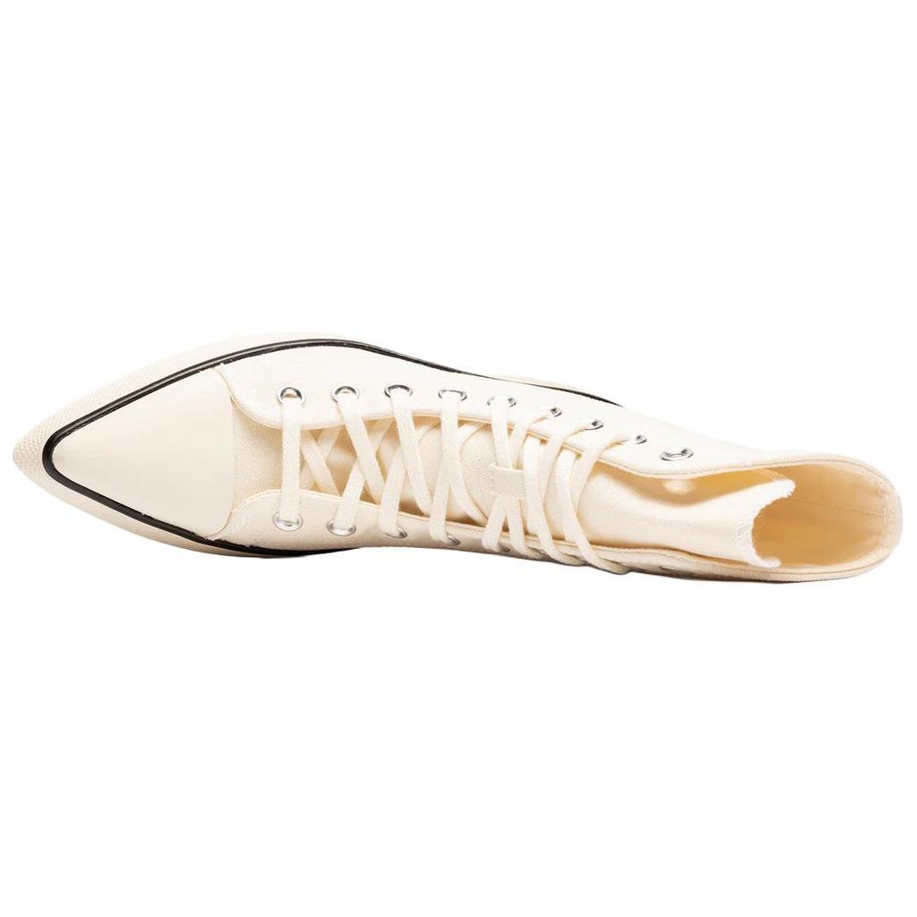 Converse Chuck 70 Hi De Luxe Pointed Egret Women Sneakers Cream Black White A13017C
