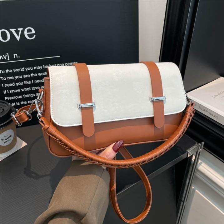Hot Sale High-end Luxury Underarm Bag For Women 2026 Newest Fashion Simple Shoulder Bag Patchwork Crossbody Bags For Shopping