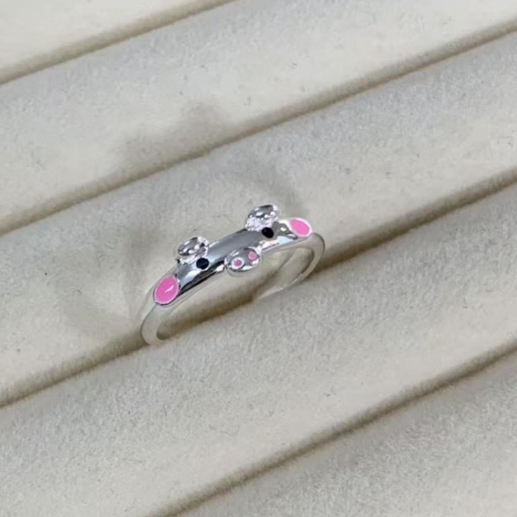 Korean Style Cute Sweet Little Pig Animal Open Ring for Women