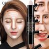 Color Makeup Double Head Concealer Stick Three-dimensional Trim Brightening Face Highlight Concealer Pen Color Trim Stick